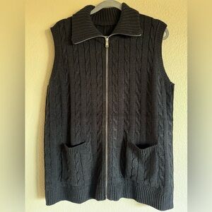BloomChic Black Knit Vest